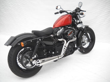 Harley-Davidson Sportster 883/1200 (14-16) Conical 2-i-1 komplet udstødning, poleret – Zard – produktbillede 2