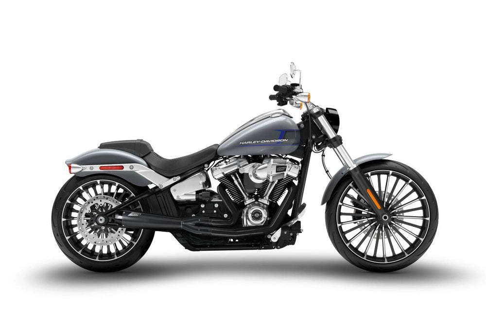 Harley-Davidson Fat Boy / Breakout (17-24) varmeskjold, sort – Zard – produktbillede 2