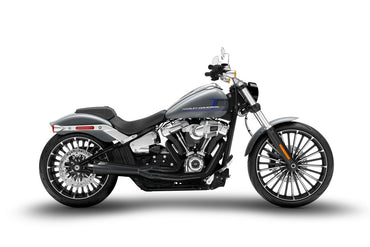 Harley-Davidson Fat Boy / Breakout (17-24) varmeskjold, sort – Zard – produktbillede 2