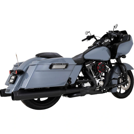 Harley-Davidson Touring / Trike (09-16) Power Duals PCX™ forrør, sort – Vance & Hines