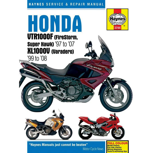 Honda VTR1000F Firestorm/Super Hawk (1997–2008) værkstedshåndbog – Haynes – Haynes værkstedsmanual til service og reparation