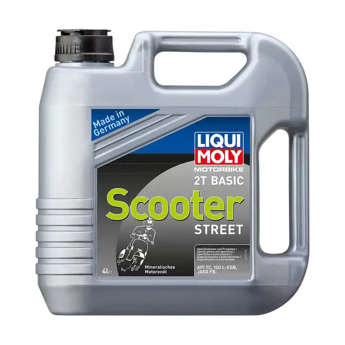 2-takts scooterolie – LIQUI MOLY Motorbike 2T Basic Scooter – Mineralsk – 4 L