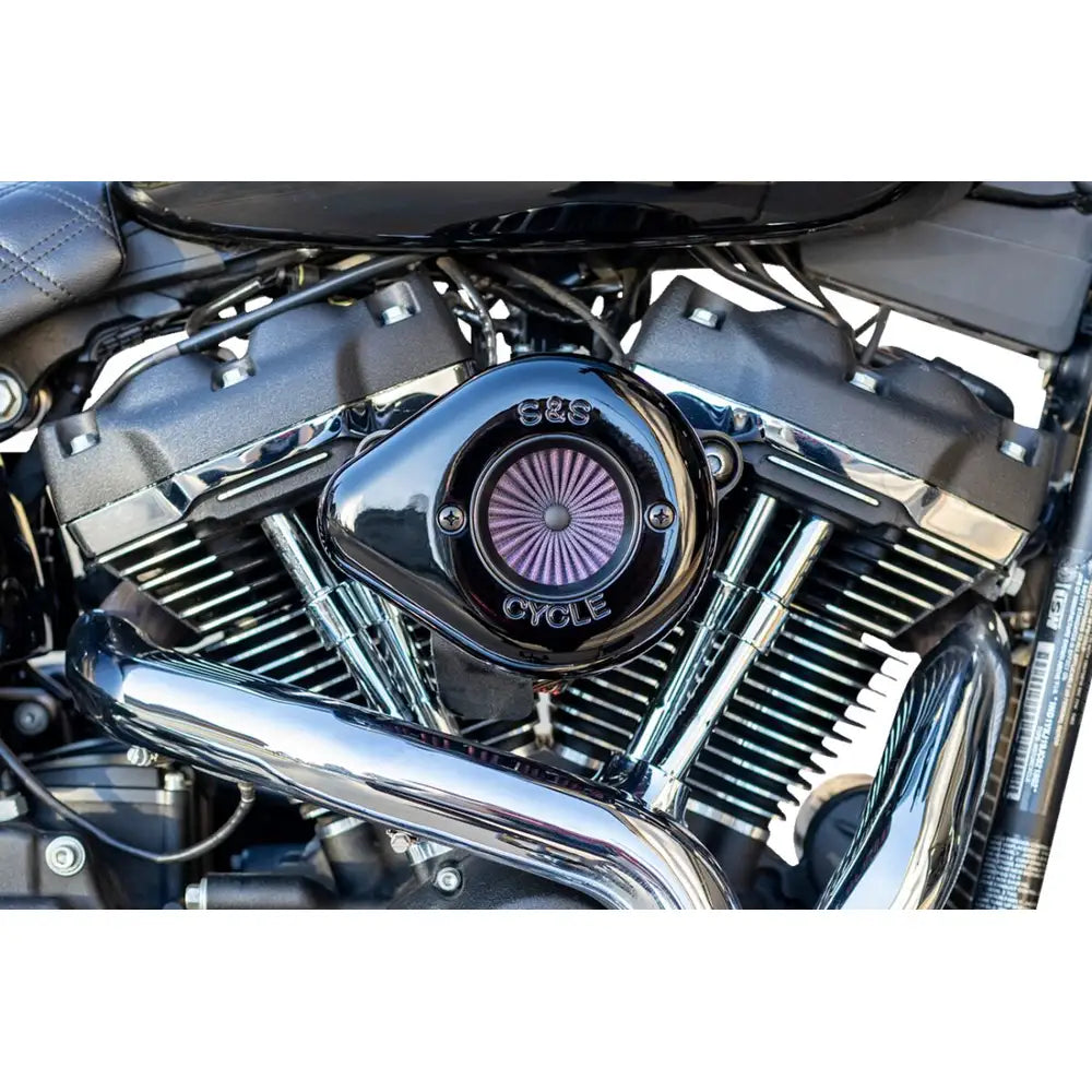 Harley-Davidson modeller (17-24) Air Stinger Stealth Air Cleaner Kit, Air Stinger / Stealth, Teardrop, sort – S&S Cycle – detaljevisning 7