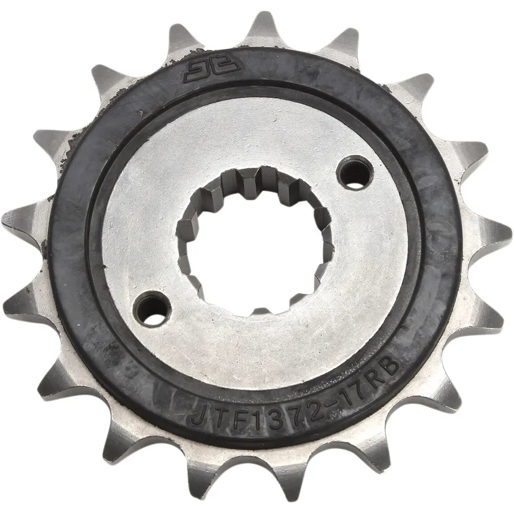 Fortandhjul 17T, 525 – stål, gummidæmpet, JTF1372.17RB – JT Sprockets