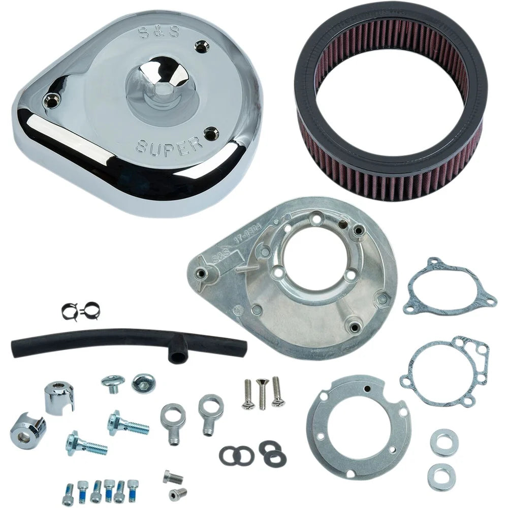 Harley-Davidson modeller (08-17) Teardrop Air Cleaner, Teardrop, krom – S&S Cycle