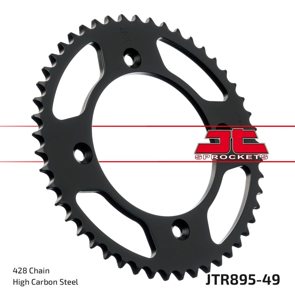 Bagtandhjul 49T, 428 – stål, JTR895.49ZBK – JT Sprockets