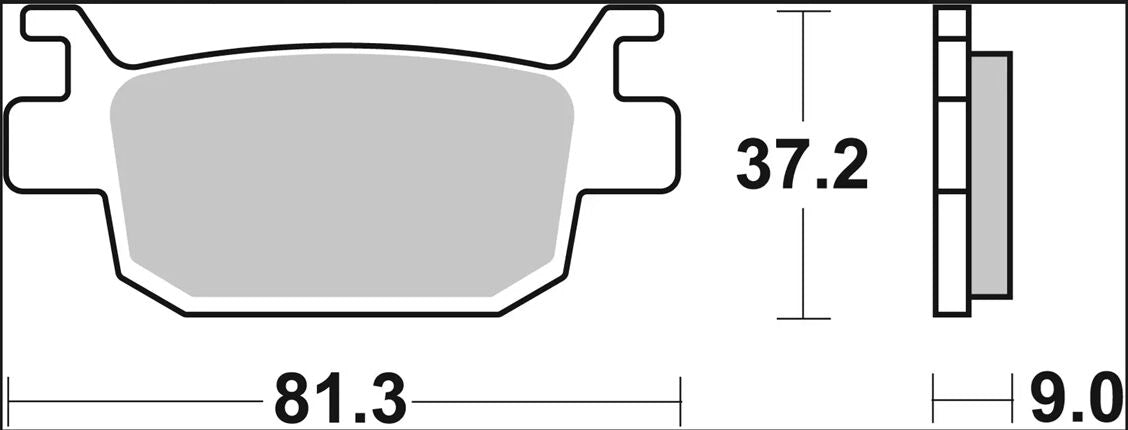 Detaljebillede 3 af Honda SH 300 I 07-20 bremseklodser – Brembo Genuine CC 07064