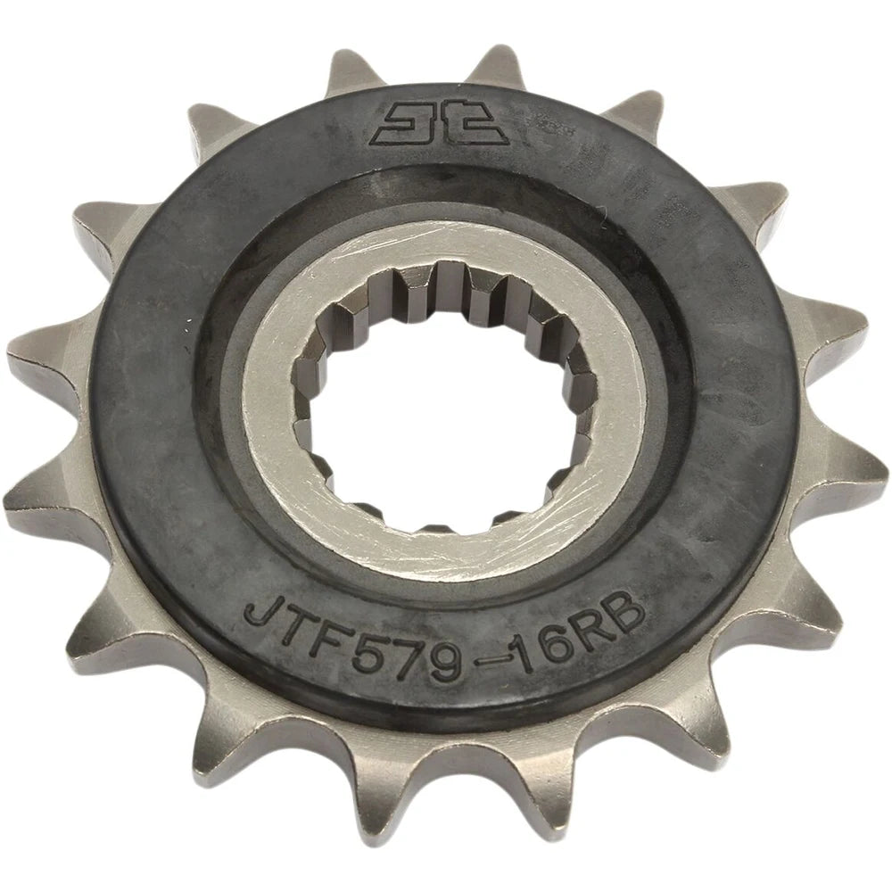 Fortandhjul 16T, 530 – stål, gummidæmpet, JTF579.16RB – JT Sprockets