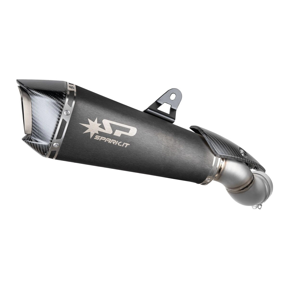 Kawasaki Z900 (25-26) Konix Evo slip-on, sort – Spark – fritlagt produktvisning