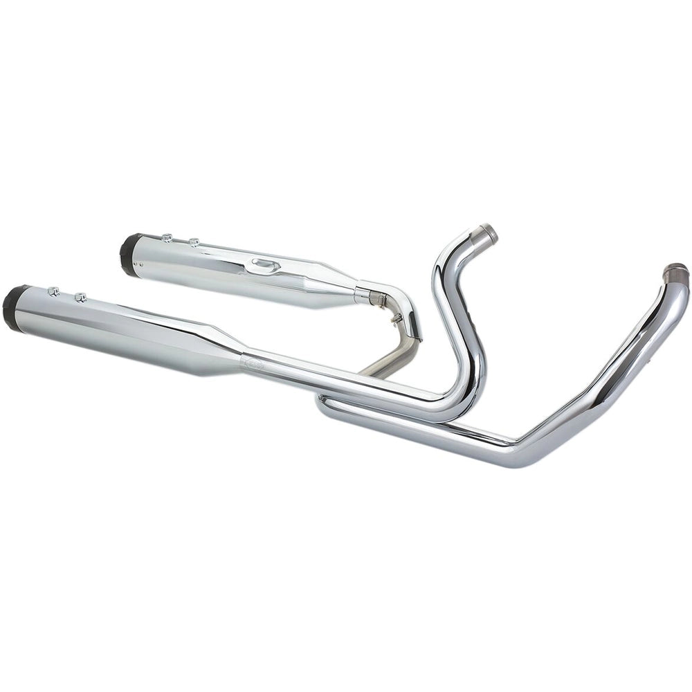 Harley-Davidson Touring (17-20) El Dorado Dual Exhaust System, krom, Billet| Thruster end cap – S&S Cycle