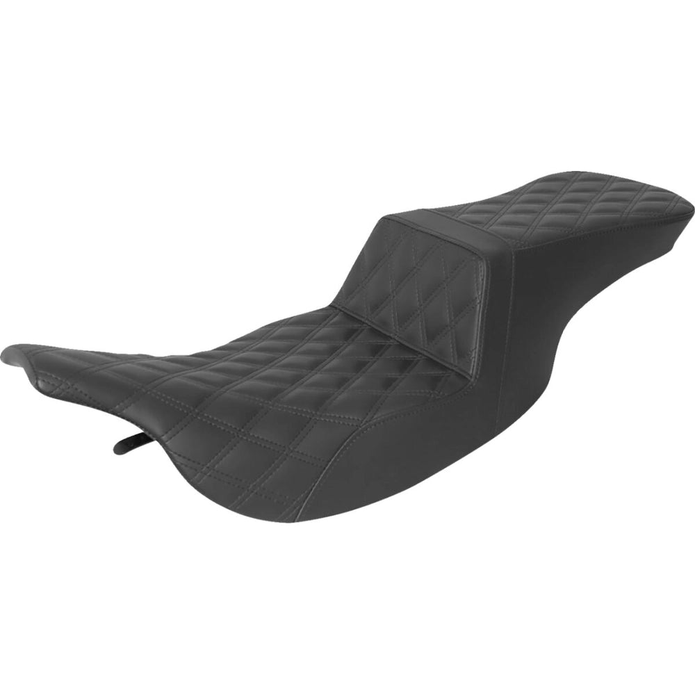 Harley-Davidson Touring (97-07) Step-Up 2-up sæde Full Lattice Stitch, Black (897-07-195) – Saddlemen