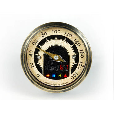 mst vintage 49 mm analogt speedometer, messingfinish fra Motogadget – produktdetalje 2