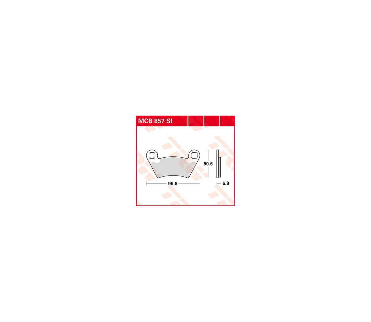 Polaris RANGER 800 CREW 4X4 10-14 m.fl. – SI sinterbremseklodser til offroad foran/bag – TRW MCB857SI – produktillustration