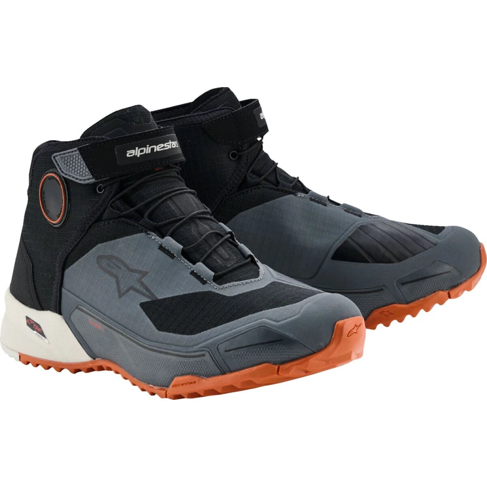 MC sko CR-X Drystar®, herre – Sort/Mørkegrå/Rust, str. EU 45 / US 11.5 fra Alpinestars – primært produktbillede
