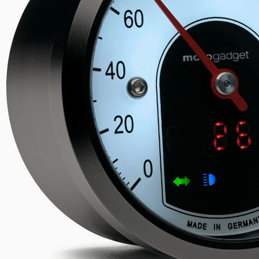 motoscope tiny 49 mm analogt speedometer, sort fra Motogadget – produktdetalje 2