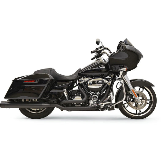 Harley-Davidson Touring (17-25) True Dual Down Under forrør, sort pulverlakeret – Bassani