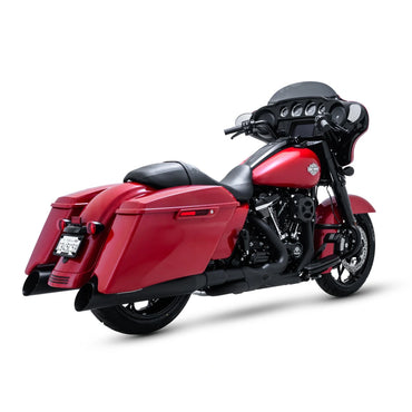 Harley-Davidson Touring (17-25) Power Duals PCX™ forrør, sort – Vance & Hines – detaljebillede af udstødning og finish 2
