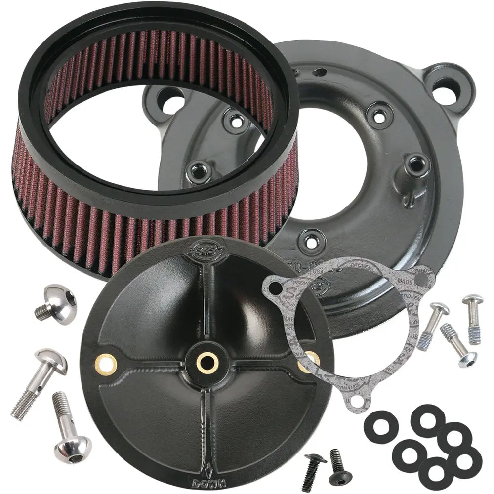 Harley-Davidson Twin Cam (08-17) Air Cleaner Kit, sort – S&S Cycle
