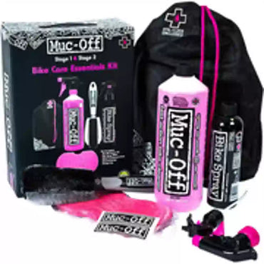 MC rengøringssæt – Muc-Off Motorcycle Essentials Kit – komplet Motorcycle Essentials Kit med opbevaringstaske