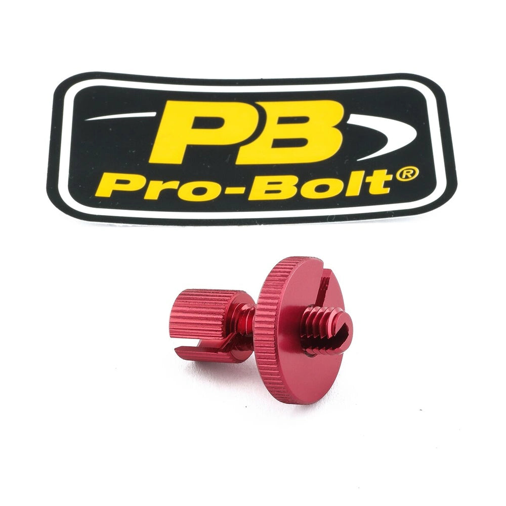 Kabeljusterskrue – 7075-T6 aluminium, rød, LCA10 – Pro-Bolt