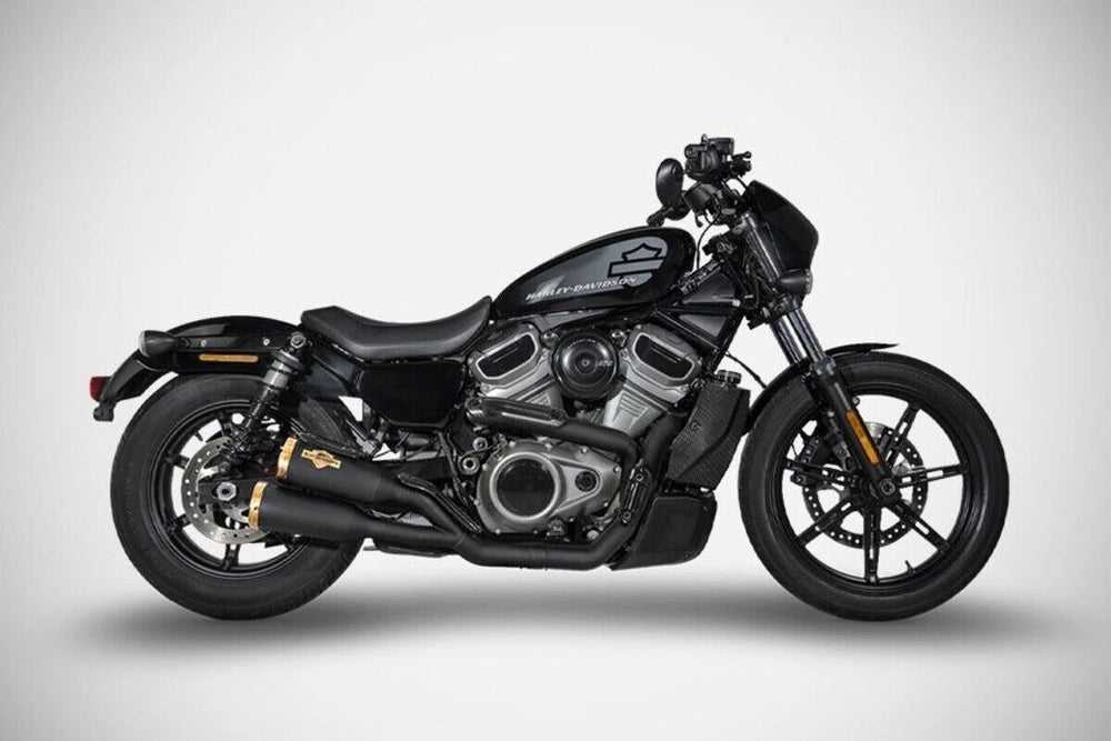 Harley-Davidson Nightster 975 (22-26) 120th 2-i-1-i-2 komplet udstødning, racing, sort – Zard – produktbillede 4