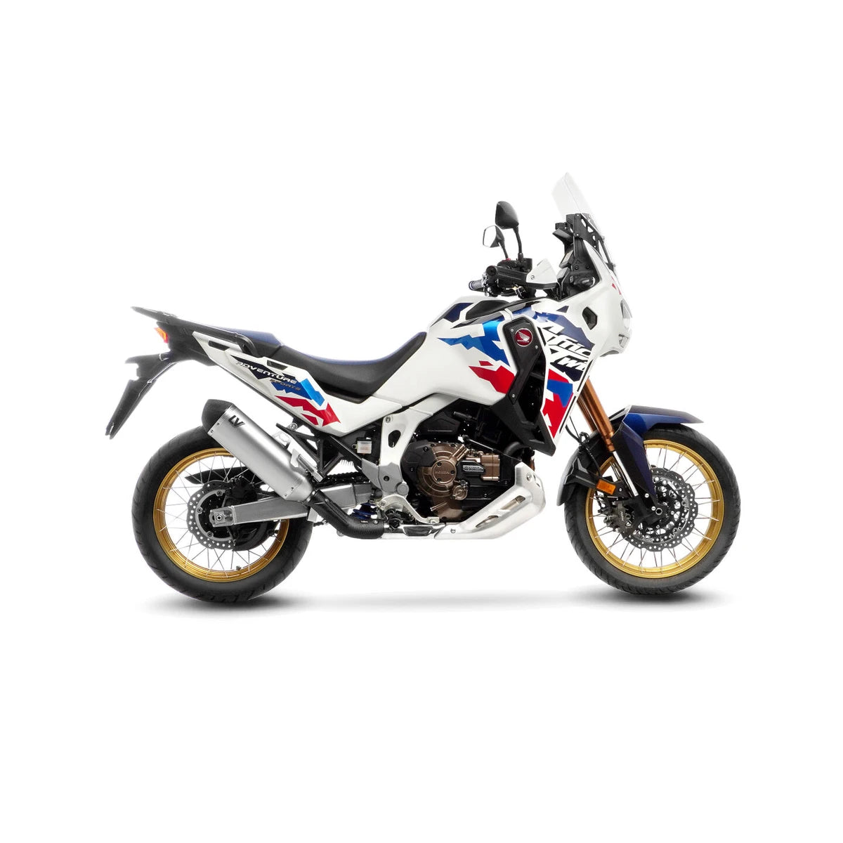 Honda CRF1100L Africa Twin (24-26) m.fl. LeoVince LV-14 slip-on – titanium – ekstra produktvisning af lyddæmper, finish og detaljer 5