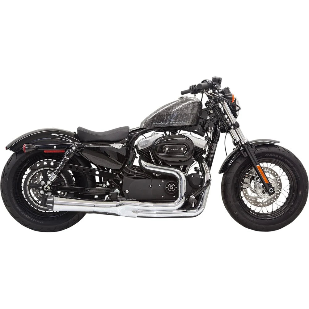 Harley-Davidson Sportster (14-22) Road Rage II Mega Power 2-i-1 komplet udstødning, krom – Bassani