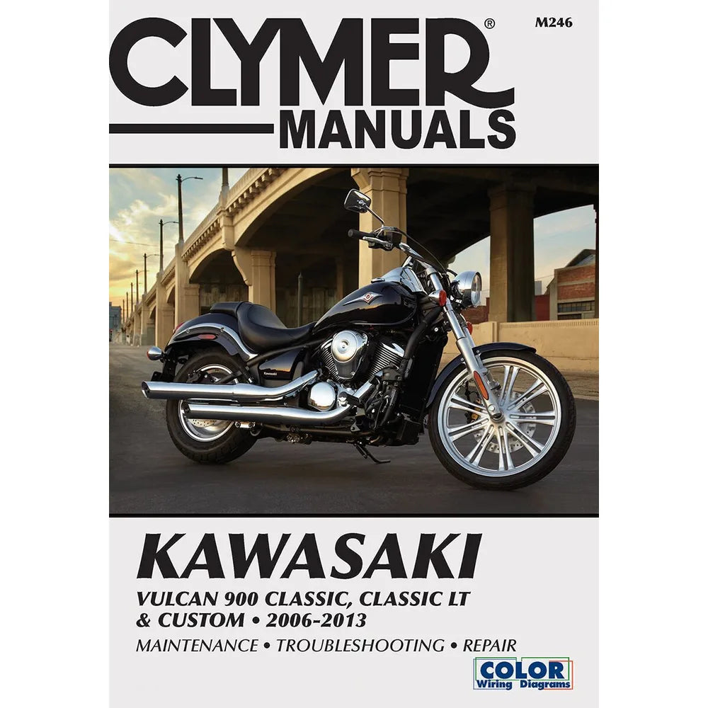 Clymer M246 værkstedshåndbog til Kawasaki VN900 Vulcan 900 (2006–2019) – trykt service- og reparationsmanual