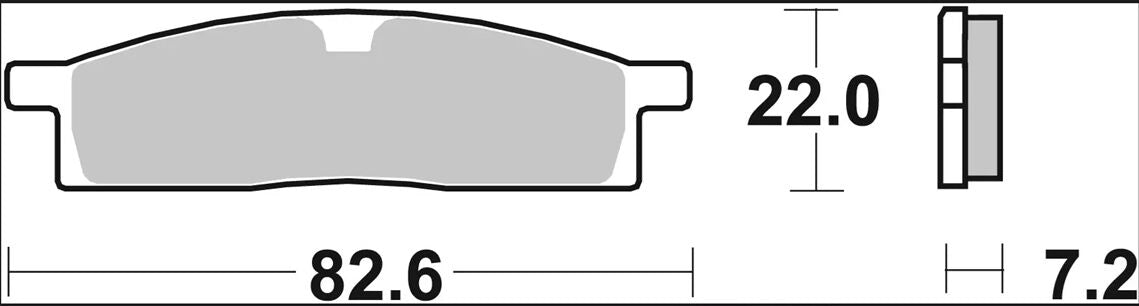 Ekstra produktbillede af Yamaha YZ 85 SW 02-26 bremseklodser – Brembo SX 07YA16SX