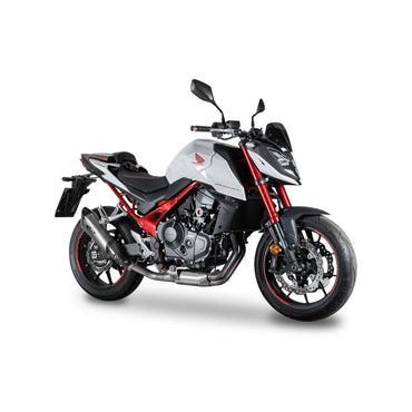 Honda CB 750 / XL 750 (23-26) Konix Evo slip-on, titanium – Spark – produktdetalje fra alternativ vinkel, billede 2