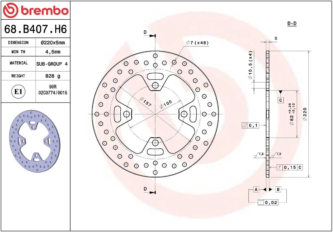 Ekstra produktbillede af Triumph STREET TRIPLE 765 S 17-21 bremseskive – Brembo Oro fast