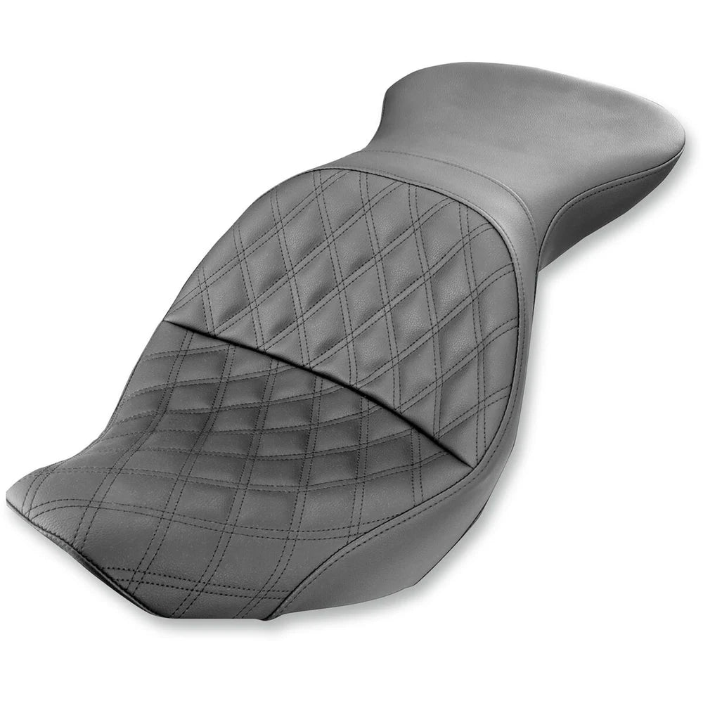 Harley-Davidson Softail (06-17) Explorer 2-up sæde Lattice Stitch, 28 cm (11") – Saddlemen