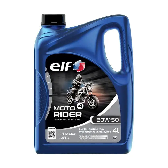 ELF Moto 4 Rider 20W-50 4-takts motorolie til MC – 4 L