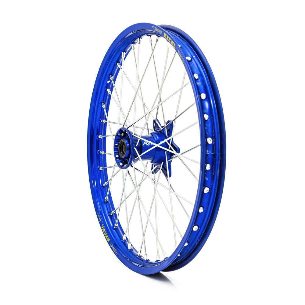 Kite Elite Star Racing Replica MX/Enduro forhjul 21x1.60 til Yamaha/Fantic 2014–2026 – blå / sølv, sølv eger