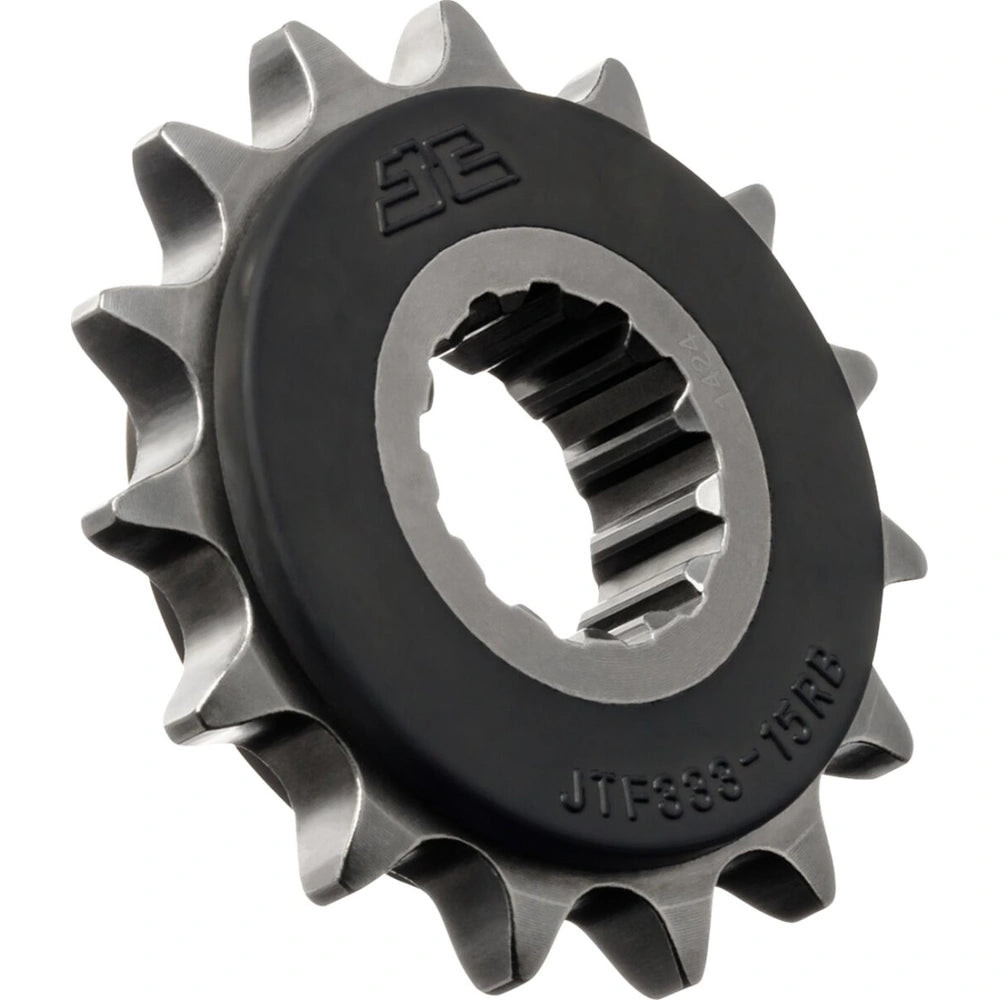 Fortandhjul 15T, 530 – stål, gummidæmpet, JTF333.15RB – JT Sprockets