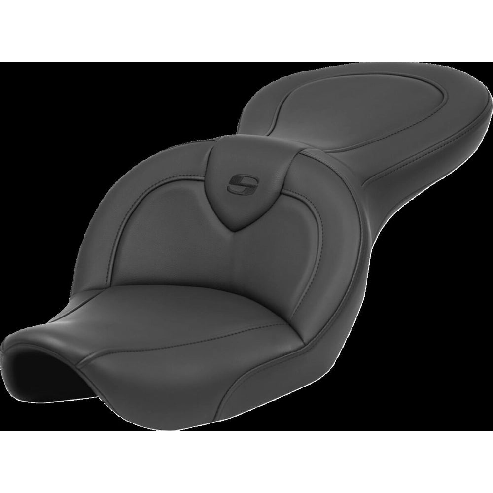 Harley-Davidson Dyna (96-03) Roadsofa 2-up sæde, med førerryglæn – Saddlemen