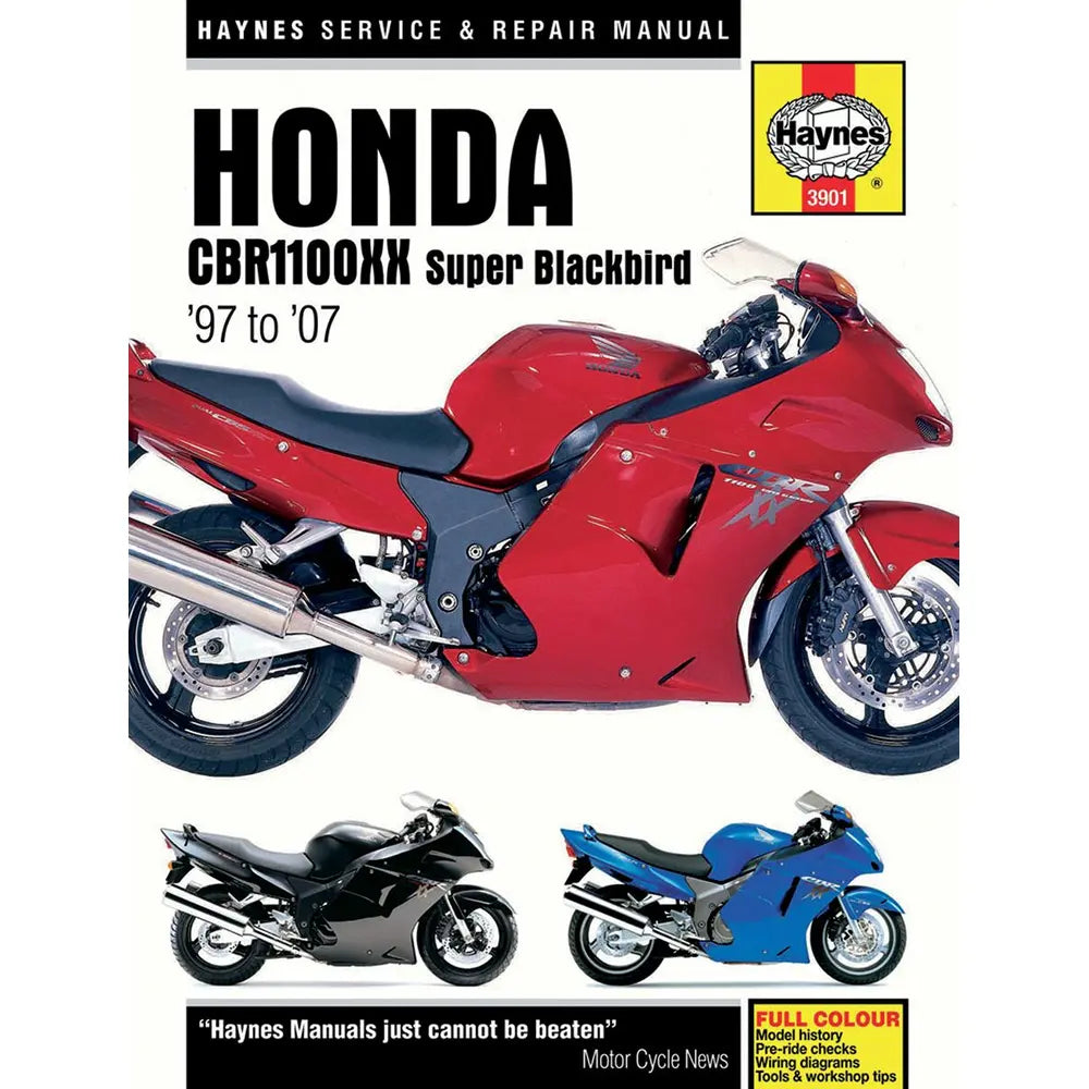 Honda CBR1100XX Blackbird (1997–2007) værkstedshåndbog – Haynes – Haynes værkstedsmanual til service og reparation