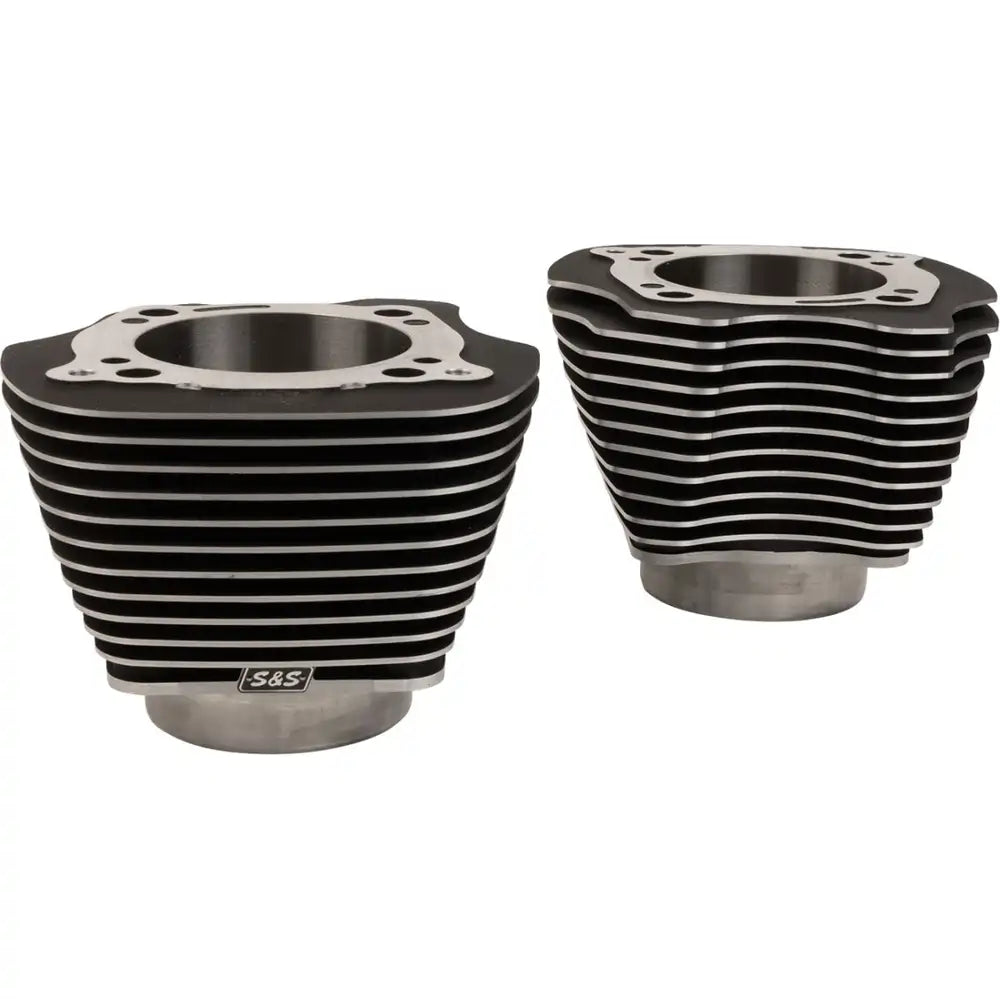 Harley-Davidson Touring / Trike (17) Cylinder Set, sort / highlighted fins – S&S Cycle