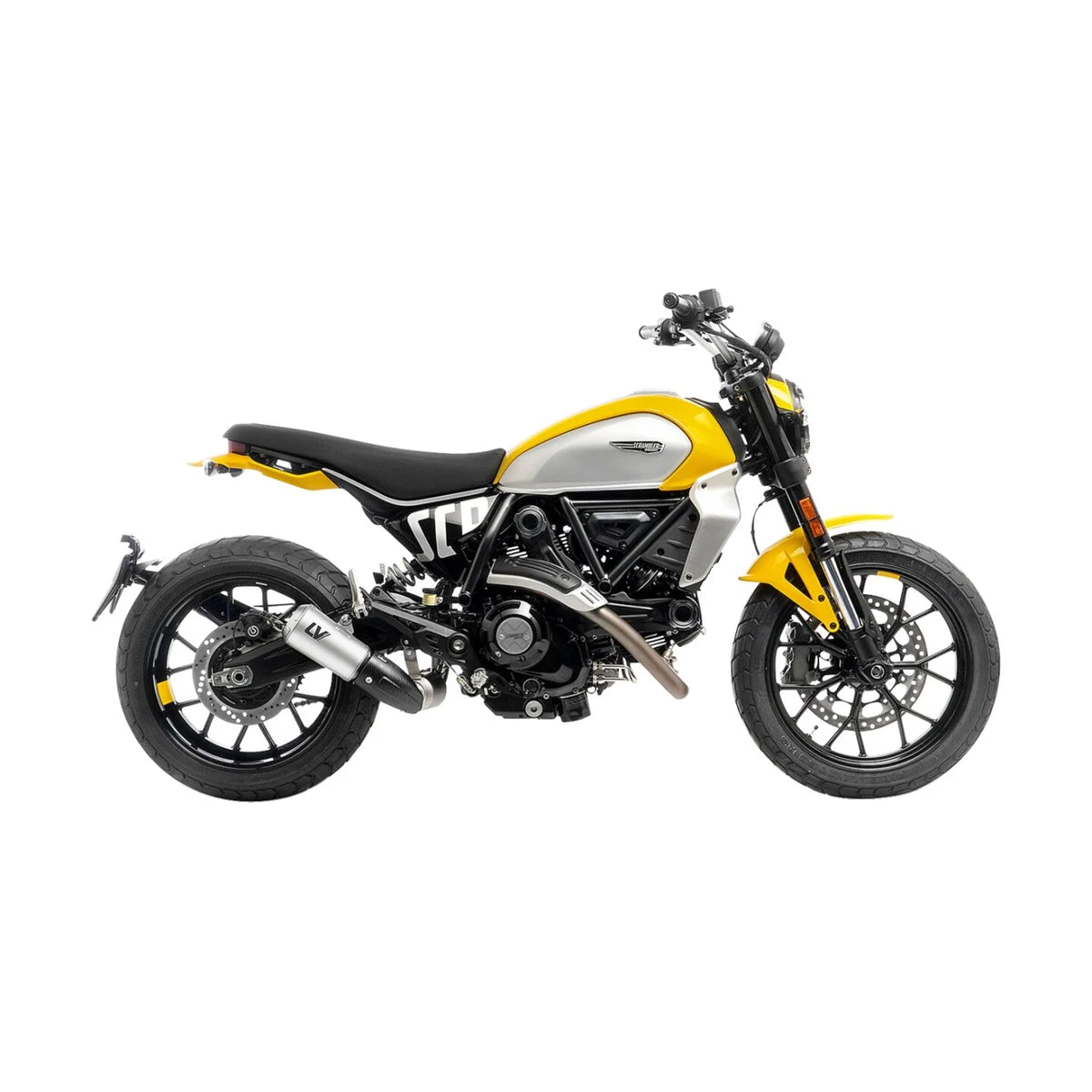 Ducati Scrambler 803 (23-26) LeoVince link pipe – rustfri
