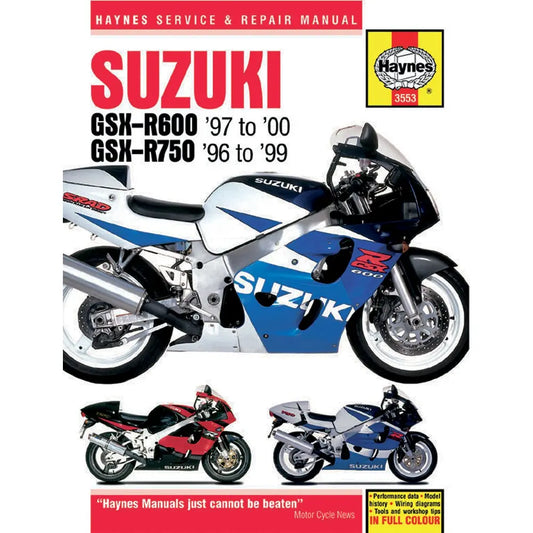 Suzuki GSX-R600/750/1000 (1996–2000) værkstedshåndbog – Haynes – Haynes værkstedsmanual til service og reparation