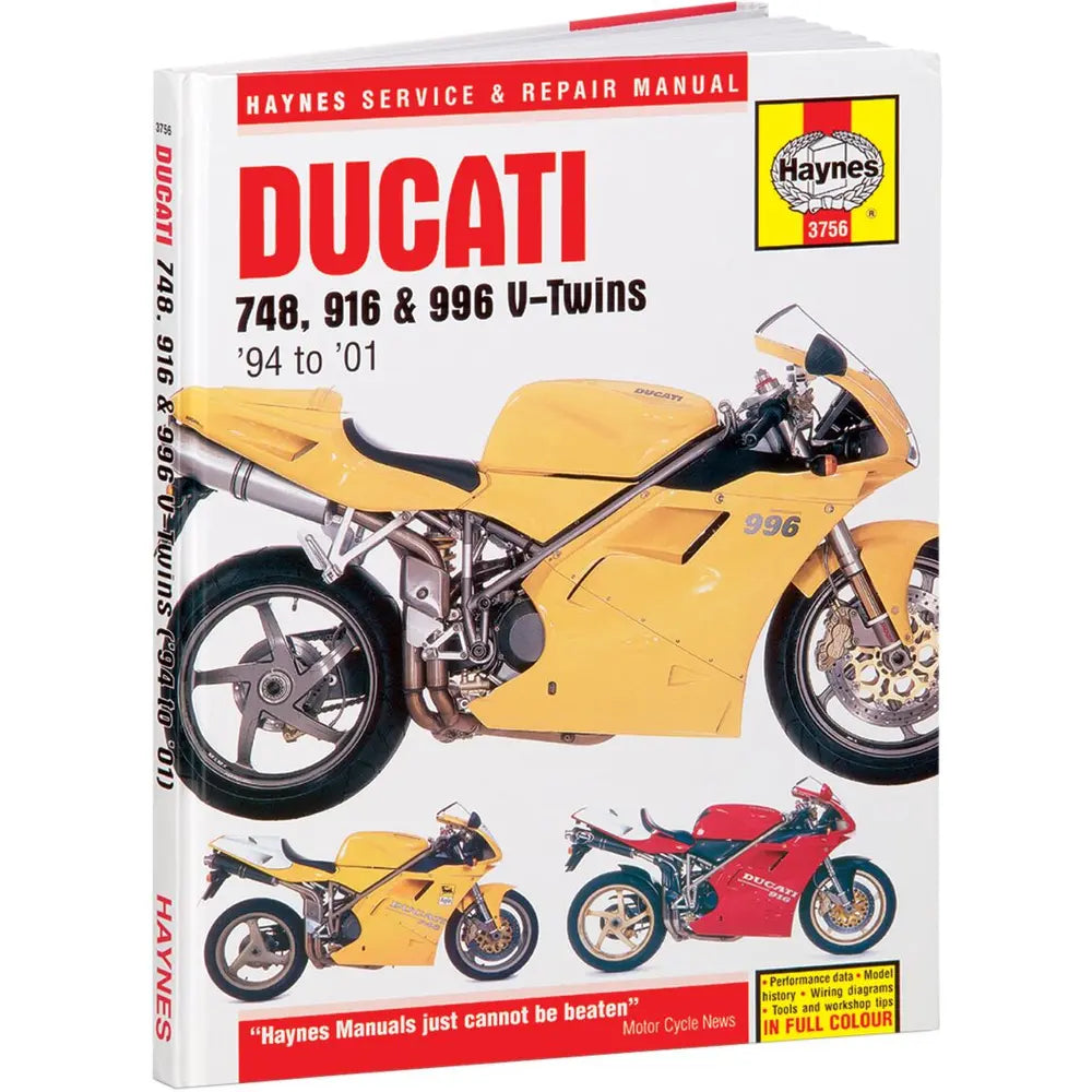 Ducati 748/916/996 (1994–2001) værkstedshåndbog – Haynes – Haynes værkstedsmanual til service og reparation