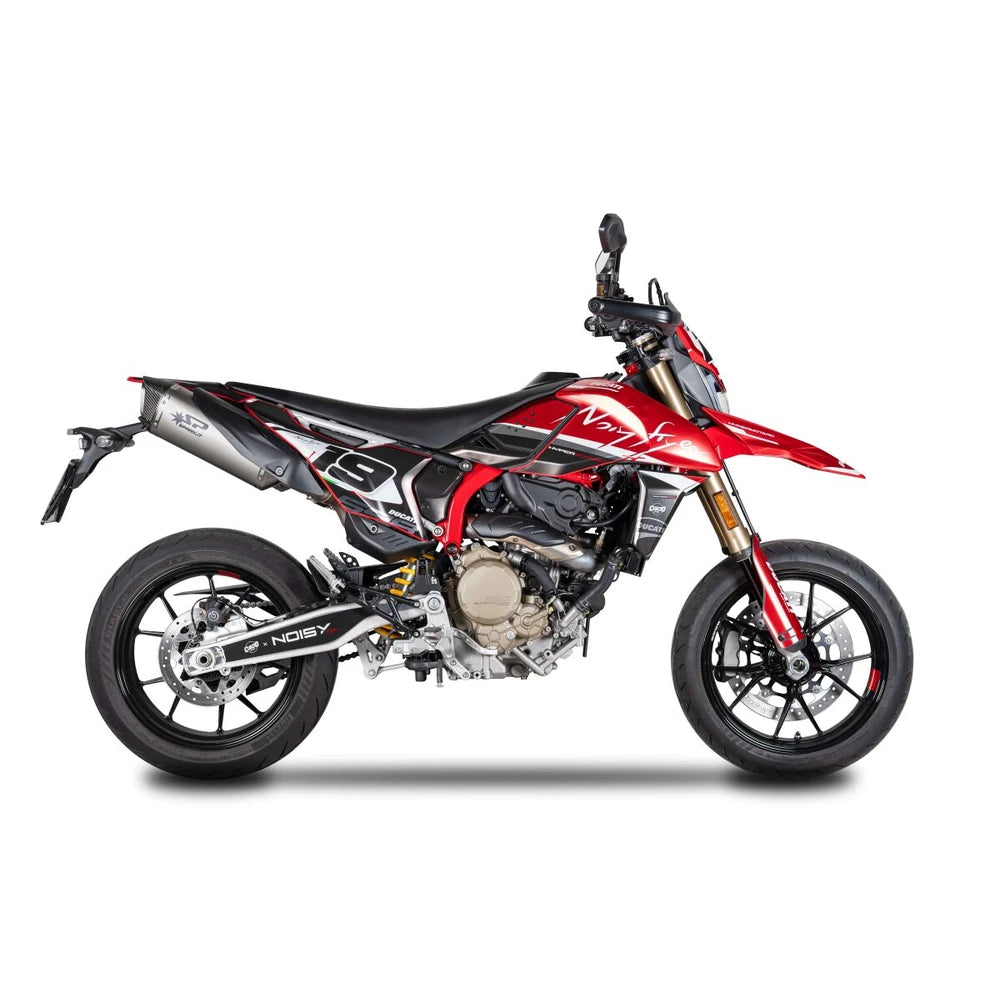 Ducati HYPERMOTARD 698 (24-26) Force Evo slip-on, titanium – Spark – produktdetalje fra alternativ vinkel, billede 3