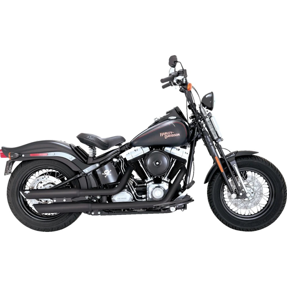 Harley-Davidson Softail (07-11) 3" Twin Slash slip-on, sort – Vance & Hines