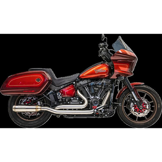 Harley-Davidson Softail (18-24) True Dual komplet udstødning med 4" dæmper – Bassani