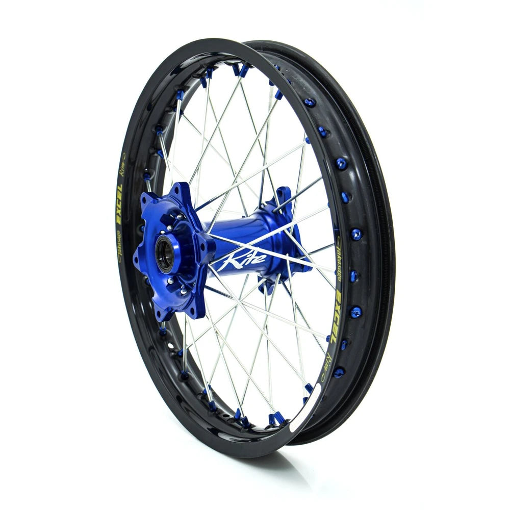 Kite Elite MX/Enduro baghjul 18x2.15 til Sherco 2014–2026 – blå, sølv eger