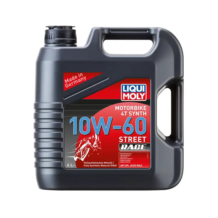 MC olie, 10W-60 – LIQUI MOLY Motorbike 4T Synth Street Race – Fuldsyntetisk – 4 L