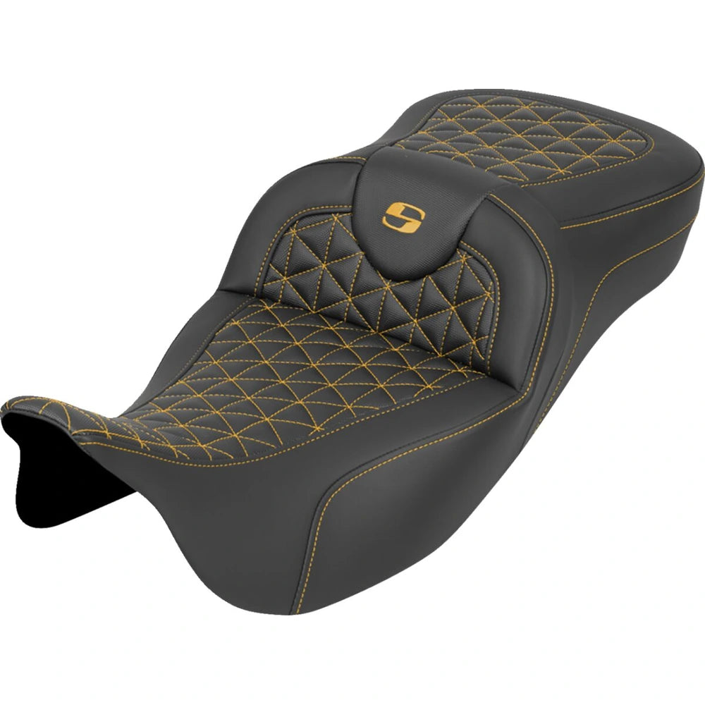 Harley-Davidson Touring (08-25) Roadsofa 2-up sæde guld syning Extended Reach – Saddlemen