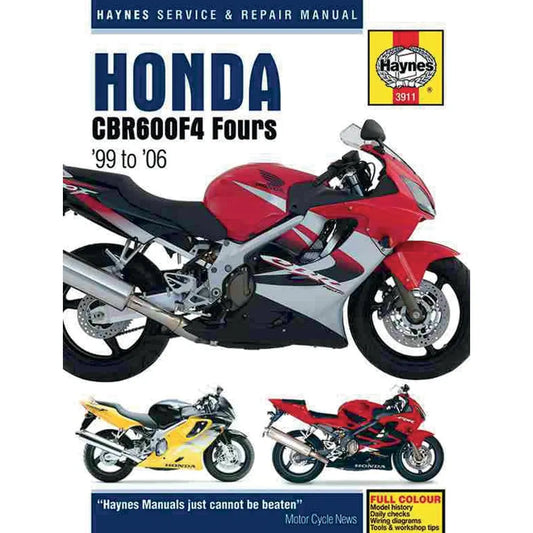 Honda CBR600F4/F4i (1999–2006) værkstedshåndbog – Haynes – Haynes værkstedsmanual til service og reparation