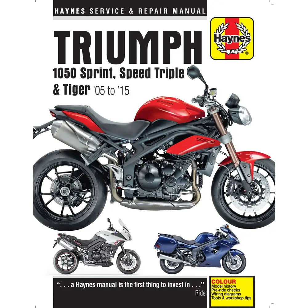 Triumph Sprint/Speed Triple/Tiger 1050 (2005–2016) værkstedshåndbog – Haynes – Haynes værkstedsmanual til service og reparation