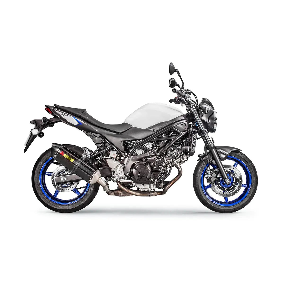 Akrapovič S-S6SO9-HRC/1 slip-on monteret på Suzuki SV 650 (16-24) m.fl.